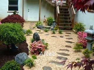 Japanese Garden Before & After . Lees Oriental Landscape Art