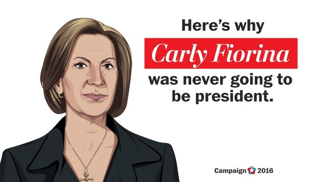 Here's why Carly Fiorina was never going to be president