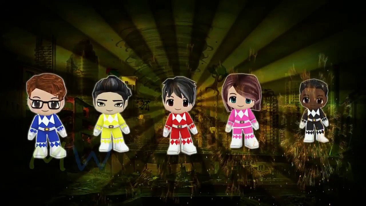 Power Rangers Cartoon | Finger Family Nursery Rhyme And Cartoon Animation Rhymes