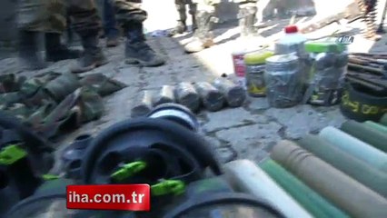 Kanalizasyon çukurunda mühimmat ele geçirildi