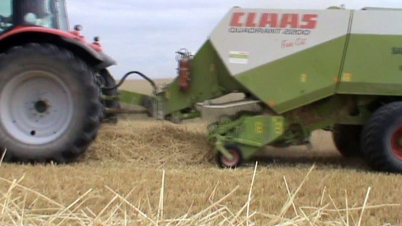 pressage de paille 2010 dans la marne