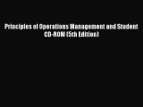 [PDF Download] Principles of Operations Management and Student CD-ROM (5th Edition) [Read]