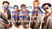 Backstreet Boys - Drowning - karaoke lyrics