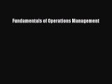 [PDF Download] Fundamentals of Operations Management [Download] Online