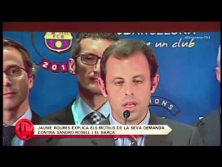 TV3 - Divendres - Els detalls de la demanda de Jaume Roures contra Rosell i el Barça