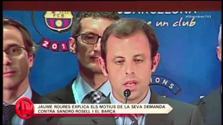 TV3 - Divendres - Els detalls de la demanda de Jaume Roures contra Rosell i el Barça