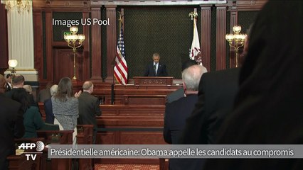 USA/Présidentielle: Obama appelle les candidats au compromis