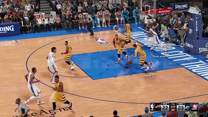 NBA 2K16 Lebron Dunk on Westbrook