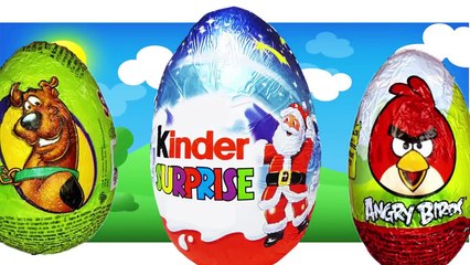 Download Video: Finger Family Kinder Surpise Eggs Angry Birds Peppa Pig Mickey Mouse And Scooby Doo