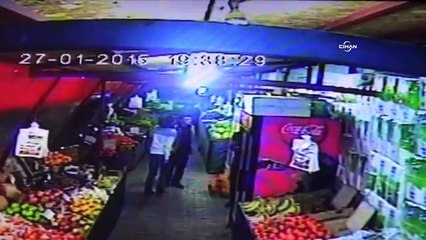 Muz çaldı bir de market sahibini silahla tehdit etti