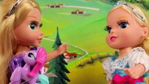 Куклы Барби Маша и Медведь Принцессы Диснея Прогулка с малышкой игрушки для детей на русском