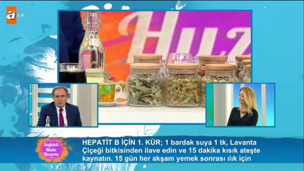Prof. Dr. İbrahim Saraçoğlundan Hepatit B için özel kür - atv