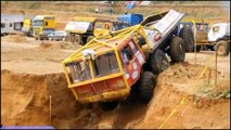 Trial competition between 8x8 trucks in the Czech Republic