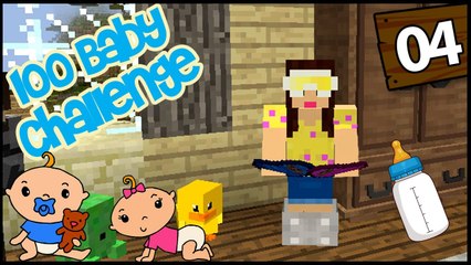 Minecraft: 100 Baby Challenge - EP 4 - TWIN BABIES!