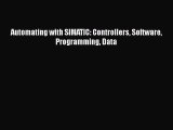 PDF Automating with SIMATIC: Controllers Software Programming Data Ebook
