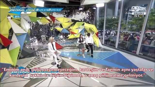 [140821 TR ALTYAZI] Taemin - M!Countdown Begins Part 4