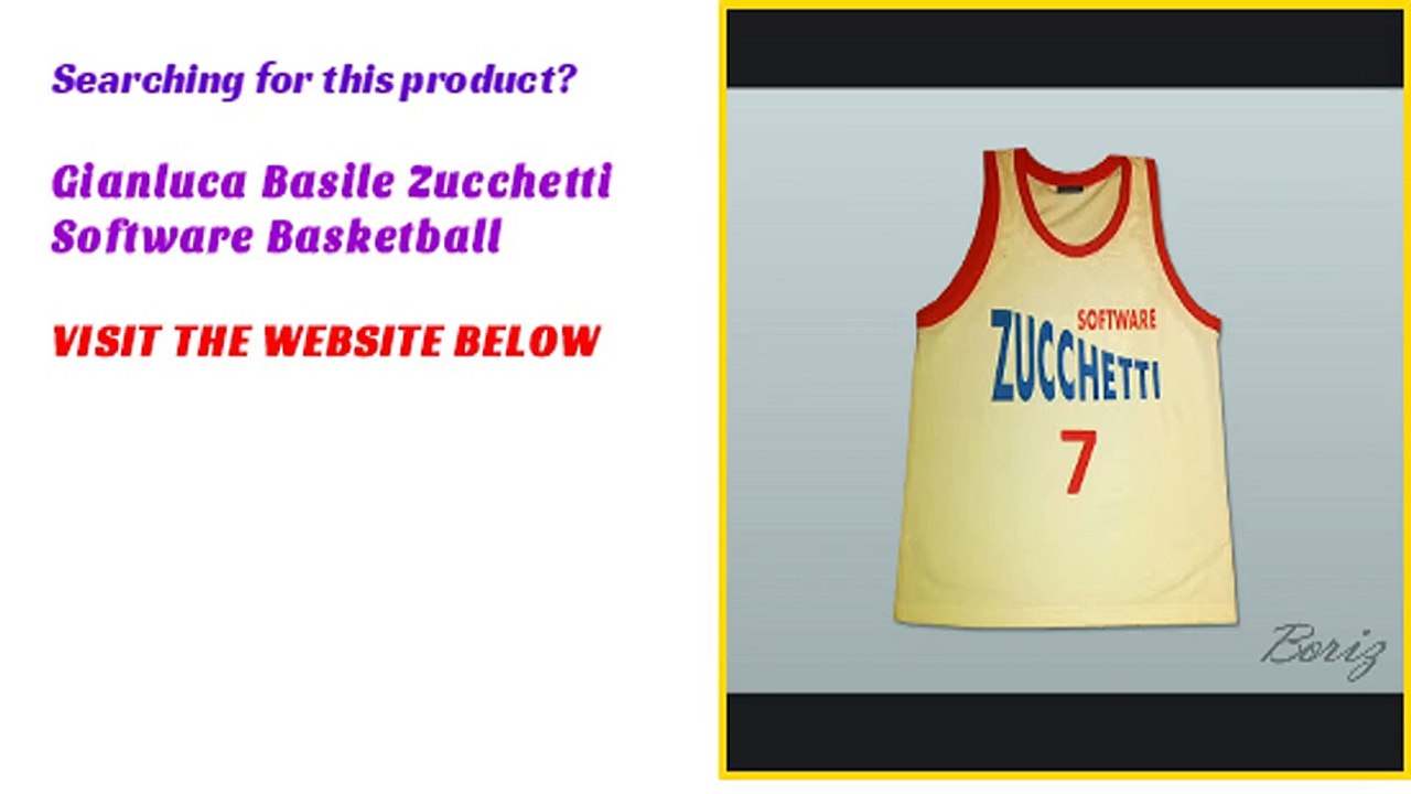 Gianluca Basile Zucchetti Software Basketball Custom Jersey