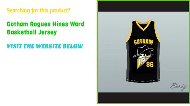 Gotham Rogues Hines Ward Basketball Custom Jersey