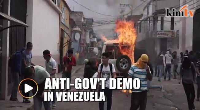 Anti-gov't demos in Venezuela turns violent