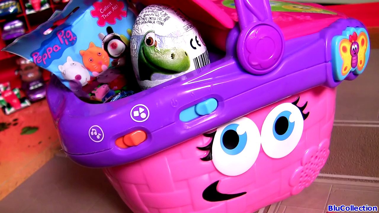 Talking Picnic Basket SURPRISE by Leap Frog - PeppaPig TRON Mashems, Good Dinosaur, TsumTsum Toys