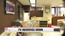 Korea's FX reserves dip for 4th consecutive month in February