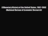 Download A Monetary History of the United States 1867-1960 (National Bureau of Economic Research)