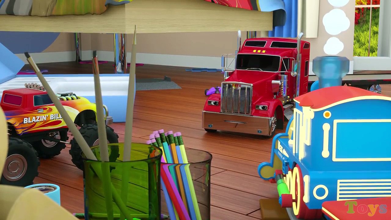 Learn Colors (SPANISH) - Colores y coches de carreras con Max, Bill y Pete el camión - TOYS