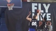 Kid Schools Knicks Rookie Kristaps Porzingis, Dabs on Him