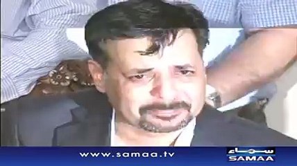 Mustafa Kamal Crying in a press conference.