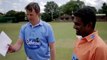 The World Best Spinner Muththaiya Muralitharan Flips a Coin to a Glass with the Ball