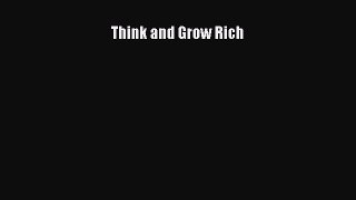 PDF Think and Grow Rich  EBook