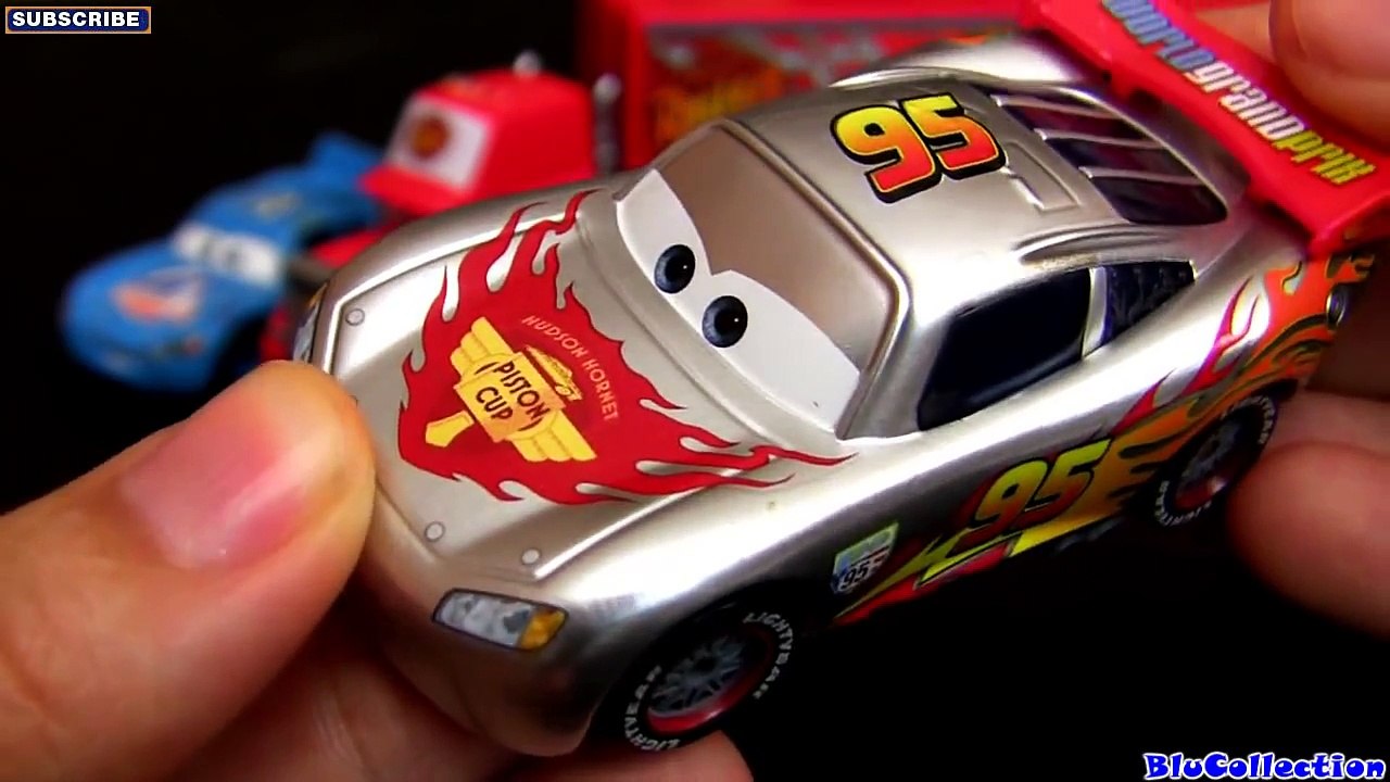 Cars 2 Chrome Metallic Lightning Mcqueen Toy Kmart K-day 8 Silver racer series Disney Pixar Diecast