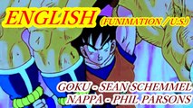Goku uses the Kaioken for Nappa | DBZ Multilanguage