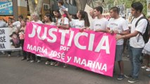 Emotiva marcha por las dos jóvenes argentinas asesinadas en Ecuador