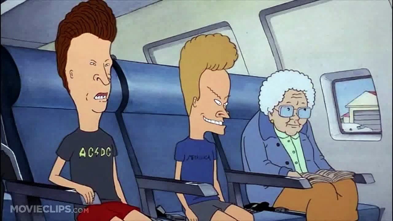 Beavis and Butt-Head Do America (7/10) Movie CLIP - Slots On A Plane (1996) HD