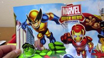 Play-Doh Marvel Super Hero Squad Set! Spider-Man, Thor, Iron Man, Hulk, Wolverine!