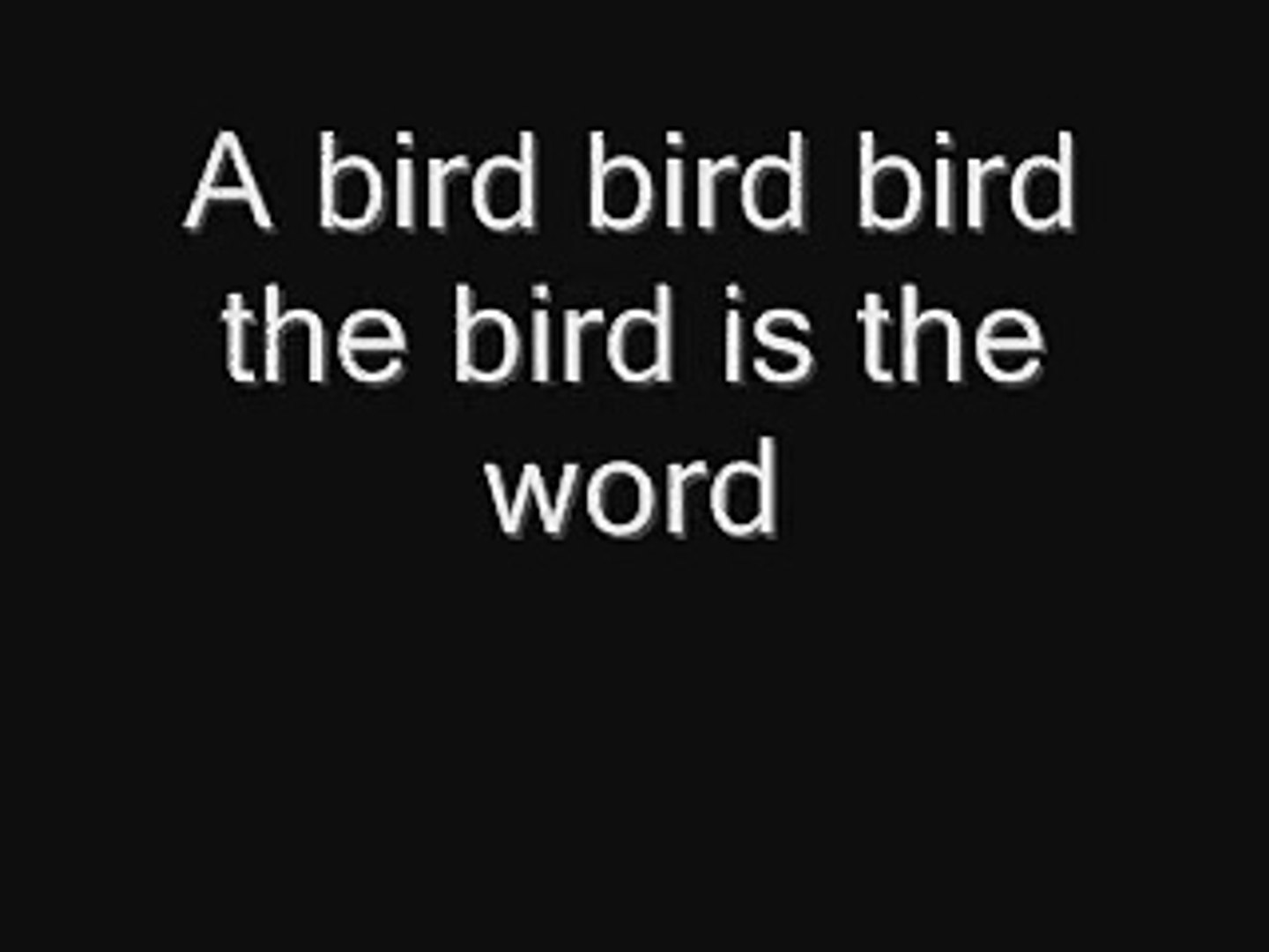 Bird Is The Word Lyrics From An Episode Of Family Guy Video Dailymotion