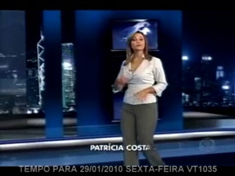 20100129 PREVISÃO DO TEMPO PARA 29/01/2010 SEXTA-FEIRA COM PATRÍCIA COSTA