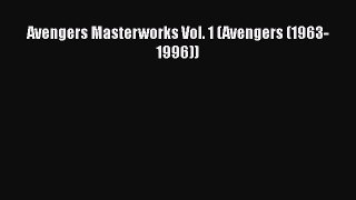 Download Avengers Masterworks Vol. 1 (Avengers (1963-1996)) PDF Free