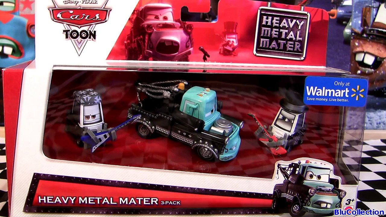 NEW Cars Toon Heavy Metal Mater 3-pack Diecast 2013 Walmart Disney Pixar Eddie & Rocky pitties