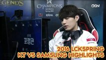 2016 LCK Spring - W8D2: Samsung vs KT Rolster Highlights