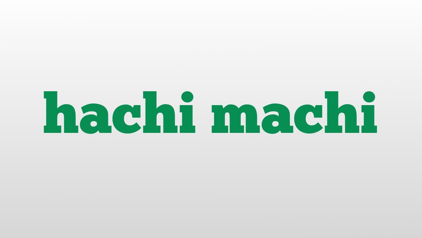 hachi machi meaning and pronunciation - video Dailymotion