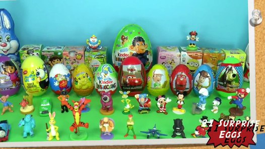 21 surprise eggs from Disney - video dailymotion