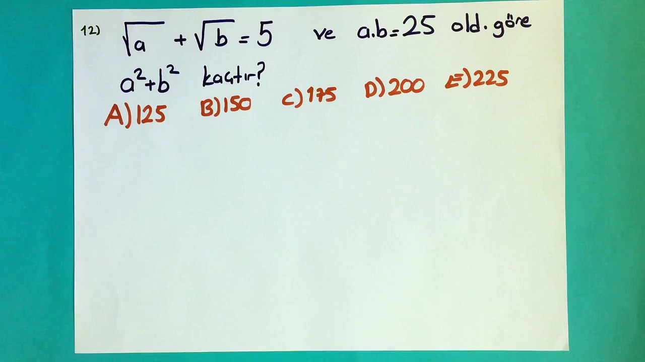 2016 Ygs Meb_3_Deneme Soru-12- Çözmeden Sınava Girmeyiniz