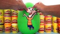 Phineas and Ferb PART 3 feat. PHINEAS Play-doh Egg Surprise with My Little Pony and Shopkins // TUYC
