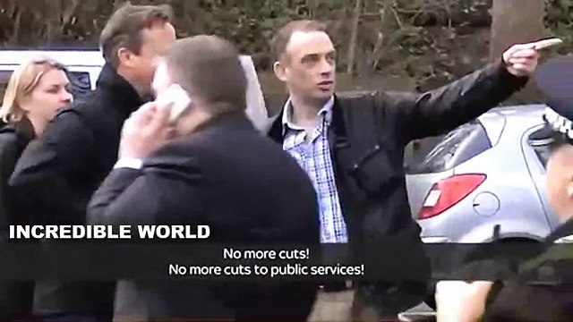 Angry Resident HECKLED David Cameron During Visit To Flood Hit York!!!!