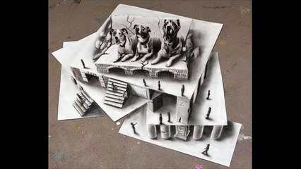 AWESOME NEW 3D ANAMORPHIC DRAWINGS BY RAMON BRUIN