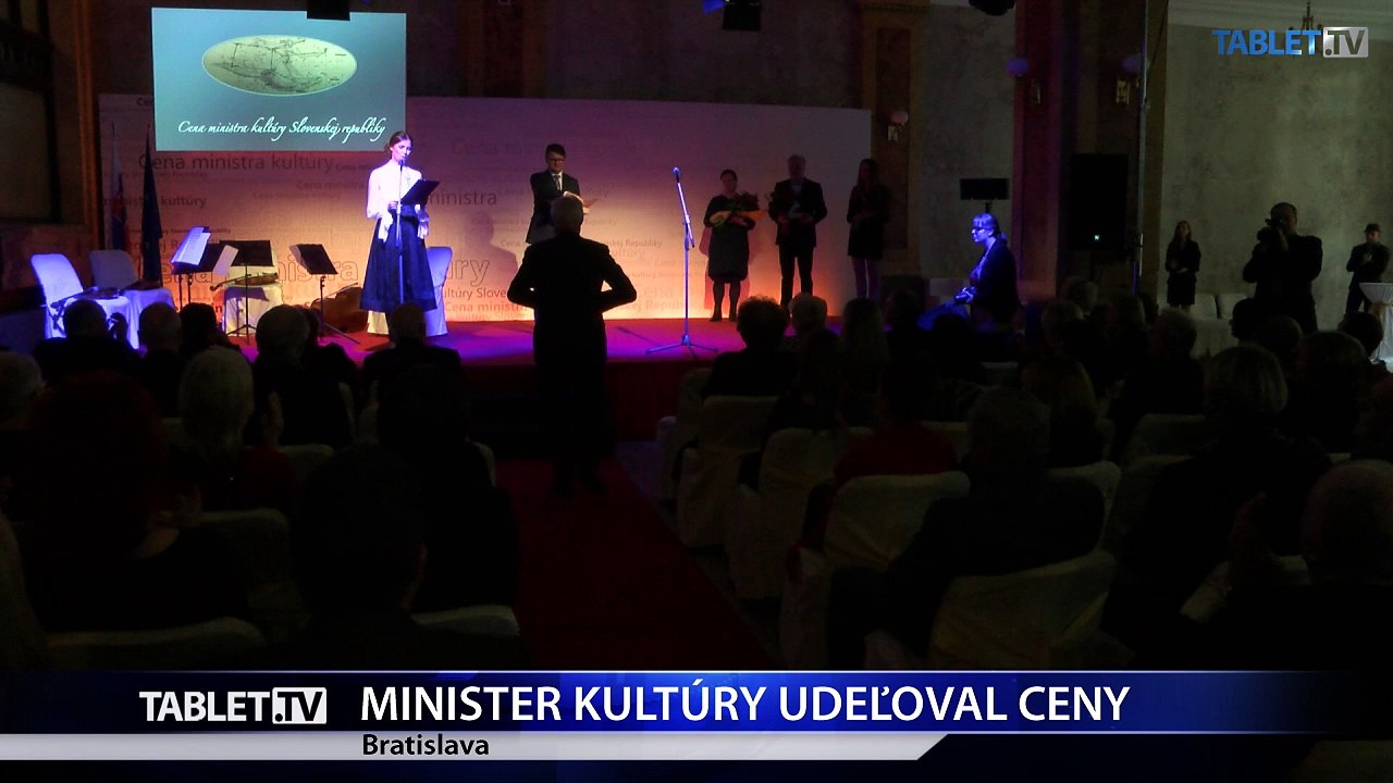 Minister kultúry odovzdal ceny za rok 2015 siedmim laureátom 