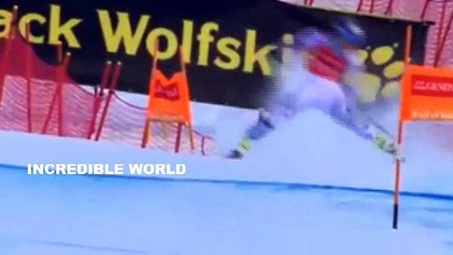 Lindsey Vonn Goes Airborne & Loses Control End Hopes Of Record World Cup Win In Val d'Isere!!!