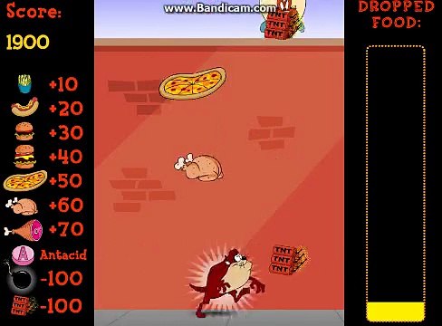 FEED TAZ MORE AND MORE!⬜Looney Tunes:The Tazmanian devil in in Burgers-n-Bombs